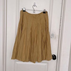 Odille Gold Skirt from Anthropologie.